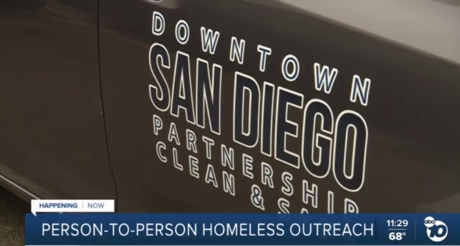 Person-to-person homeless outreach effort begins in downtown San Diego