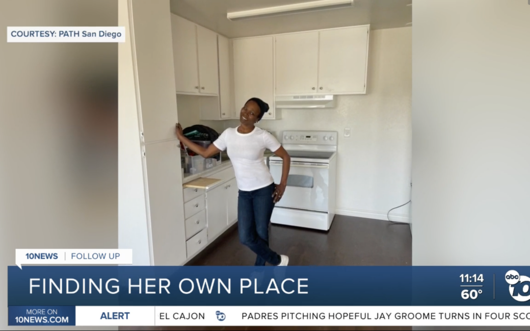 Formerly homeless woman moves into new apartment with help from local organization & state program PATH San Diego and CalAIM helped woman get into Chula Vista apartment.